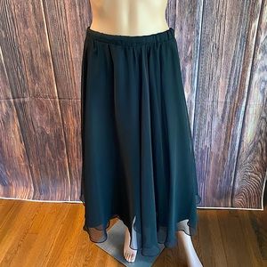 Neiman Marcus vintage black a line full cocktail skirt flowy